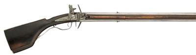 Lot 275 - A RARE 28-BORE EARLY FLINTLOCK WENDER GUN