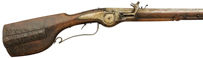 Lot 280 - A GERMAN WHEEL-LOCK SPORTING CARBINE