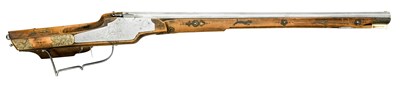Lot 304 - A VERY RARE 15-BORE NORTH GERMAN WHEEL-LOCK SPORTING CARBINE WITH ENCLOSED RAINPROOF MECHANISM