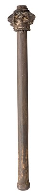 Lot 363 - A EUROPEAN BRONZE MACE HEAD