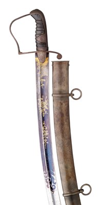 Lot 373 - AN AMERICAN CAVALRY SWORD
