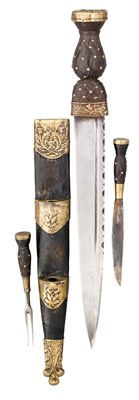 Lot 379 - A PIPER'S DIRK OF THE 42ND REGIMENT