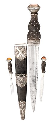 Lot 381 - A VICTORIAN SCOTTISH DIRK OF THE ARGYLLSHIRE HIGHLANDERS BY MARSHALL & SONS