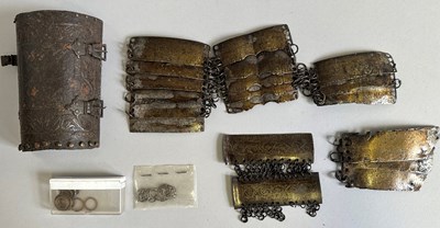 Lot 426 - ELEMENTS OF MAIL AND PLATE ARMOUR, INDIAN, 17TH CENTURY