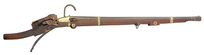 Lot 9 - A RARE 28 BORE CHINESE MATCHLOCK GUN