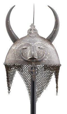 Lot 29 - **AN INDO-PERSIAN HELMET (KULAH KHUD)