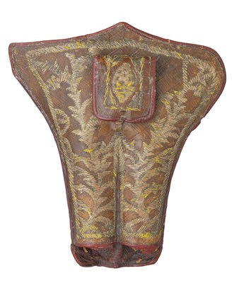 Lot 41 - **AN OTTOMAN DECORATED HOLSTER FOR A PAIR OF KUBUR PISTOLS