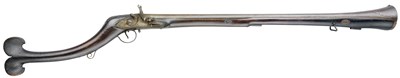 Lot 48 - **A RARE NORTH INDIAN FLINTLOCK BLUNDERBUSS