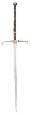 Lot 53 - A COMPOSITE TWO-HAND SWORD