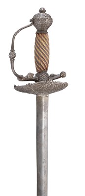 Lot 55 - A NORTH EUROPEAN DISH-HILT RAPIER
