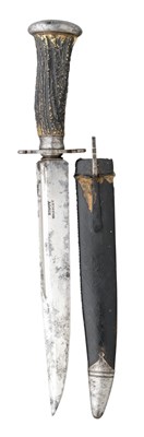 Lot 65 - A VICTORIAN COLONIAL HUNTING KNIFE BY BHODPUT OF NAGPORE