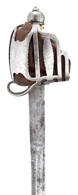 Lot 66 - A HIGHLAND OFFICER'S BASKET-HILTED BACKSWORD
