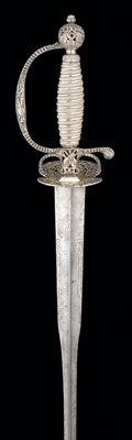 Lot 82 - **AN ENGLISH SILVER-HILTED SMALL-SWORD