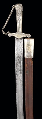 Lot 87 - **A SILVER-HILTED HUNTING SWORD