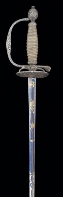 Lot 92 - **A FRENCH SILVER-HILTED SMALL-SWORD