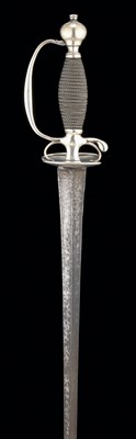 Lot 93 - **A FRENCH SILVER-HILTED SMALL-SWORD