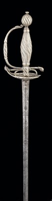 Lot 96 - **A GERMAN SILVER-HILTED SMALL-SWORD