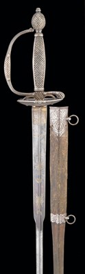 Lot 99 - **AN ENGLISH SILVER-HILTED SMALL-SWORD