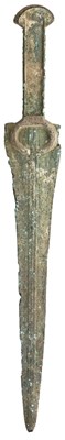 Lot 102 - **A NORTH-WEST PERSIAN BRONZE SHORTSWORD