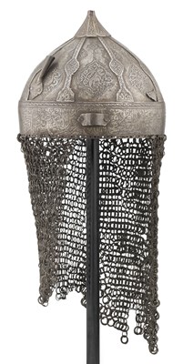 Lot 116 - AN INDO-PERSIAN HELMET (KULAH KHUD), 18TH CENTURY