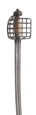 Lot 133 - AN ENGLISH BASKET-HILTED SWORD, THIRD QUARTER OF THE 18TH CENTURY