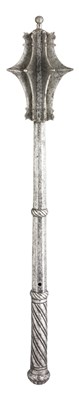 Lot 149 - **A GERMAN MACE FORMED ENTIRELY OF STEEL