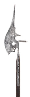 Lot 167 - **A HALBERD IN SOUTH GERMAN OR SWISS LATE 15TH CENTURY STYLE