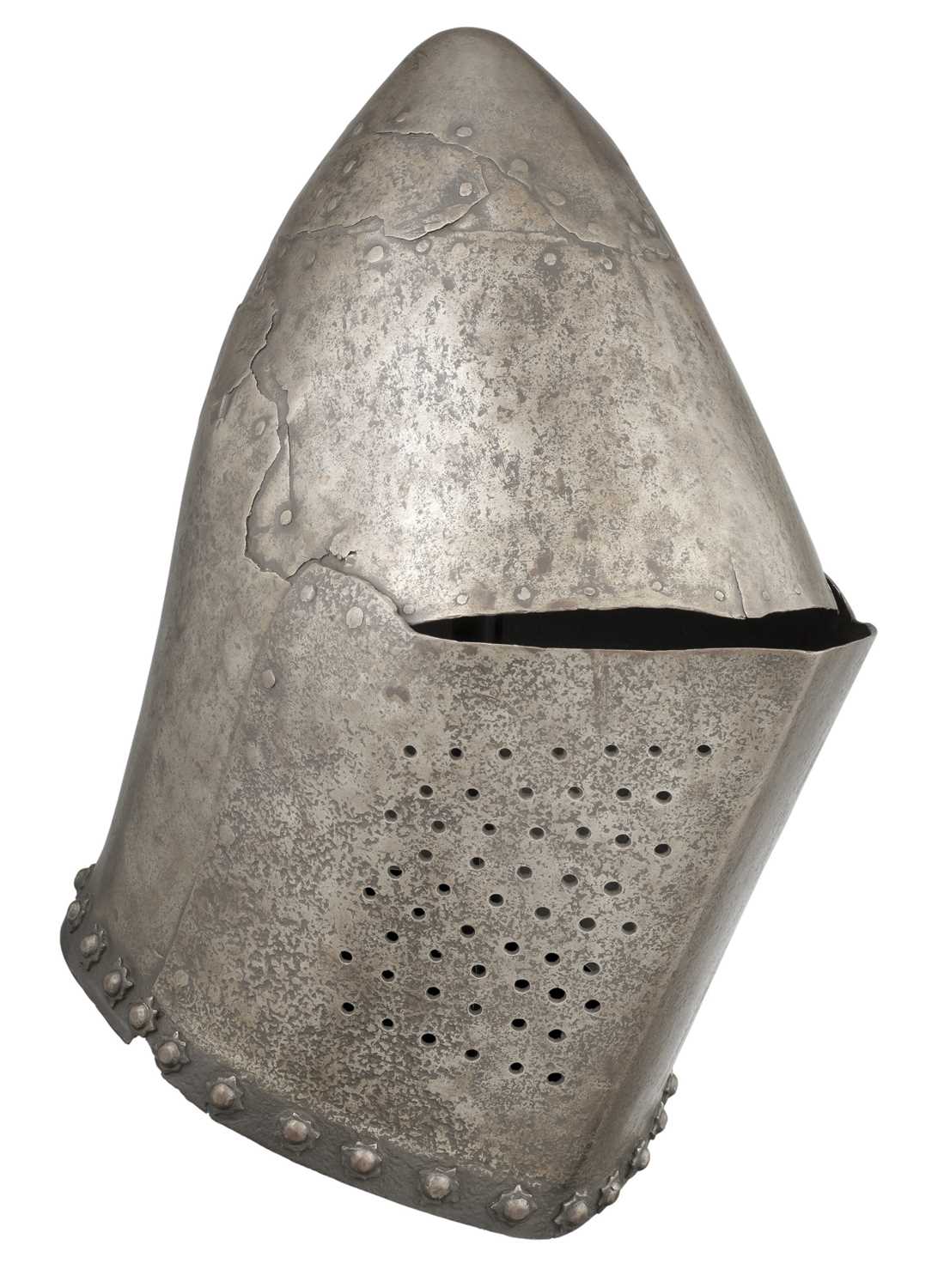 Lot 192 - **A JOUSTING HELM IN THE EARLY 15TH CENTURY STYLE